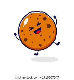 Chocolate chips feliz personaje lindo