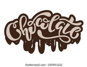 Chocolate Choco - cute lettering label art banner poster