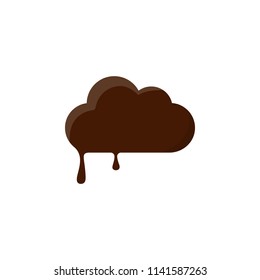 chocolate cloud colored icon. Element of summer pleasure icon for mobile concept and web apps. Cartoon style chocolate cloud colored icon can be used for web and mobile