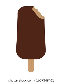 Chocolate Coated Ice Cream Vector