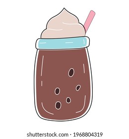 Chocolate cocktail, great design for any purposes.