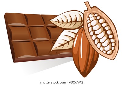 chocolate with cocoa bean