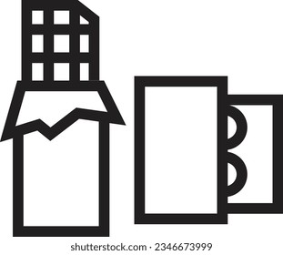 Chocolate Cocoa Conveyor Outline Icon