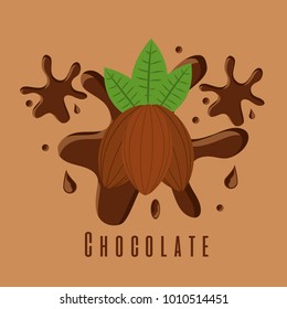 chocolate cocoa ingredient sugar splash