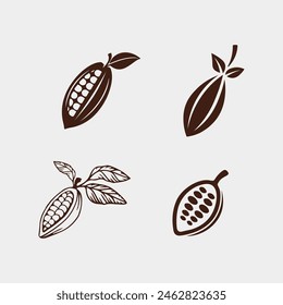 Chocolate and Cocoa logo icon vector design illustration