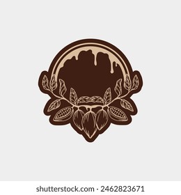 Chocolate and Cocoa logo icon vector design illustration