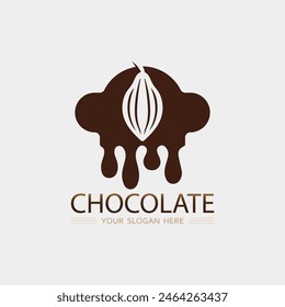 Schokolade und Kakao Logo Symbol Vektorgrafik Design Illustration