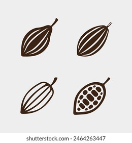 Chocolate and Cocoa logo icon vector design illustration