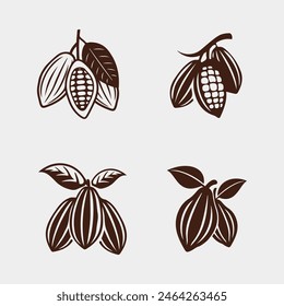Chocolate and Cocoa logo icon vector design illustration