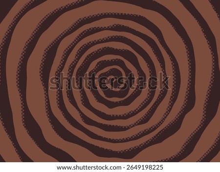 Chocolate Cocoa Swirl Background Vector Illustration