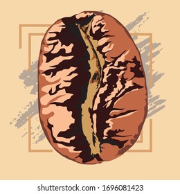 chocolate coffee beans
 vector ilustration