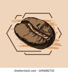 chocolate coffee beans
 vector ilustration