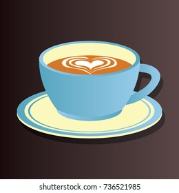 chocolate / coffee in the cup. vector illustration