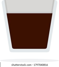 Schokolade für Kaffeegetränke Vektorsymbol einzeln