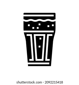 chocolate coffee glyph icon vector. chocolate coffee sign. isolated contour symbol black illustration
