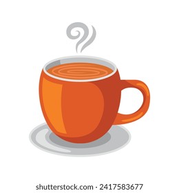 Chocolate coffee icon illustration. Vector design