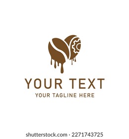 chocolate coffee icon vector, Coffee symbol vector image