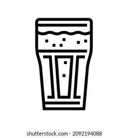 chocolate coffee line icon vector. chocolate coffee sign. isolated contour symbol black illustration
