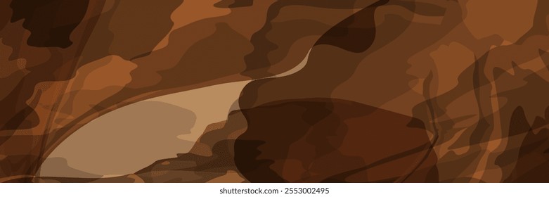 Chocolate and coffee powder, scattered cocoa on a light background. Particles of earth and dust. Brown sand texture.Top view of the cake.