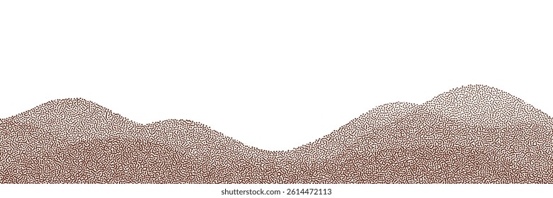  Chocolate and coffee powder, scattered cocoa on a light background. Particles of earth and dust. Brown sand texture.Top view of the cake.