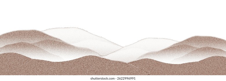  Chocolate and coffee powder, scattered cocoa on a light background. Particles of earth and dust. Brown sand texture.Top view of the cake.