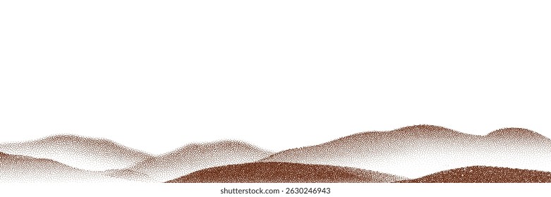  Chocolate and coffee powder, scattered cocoa on a light background. Particles of earth and dust. Brown sand texture.Top view of the cake.