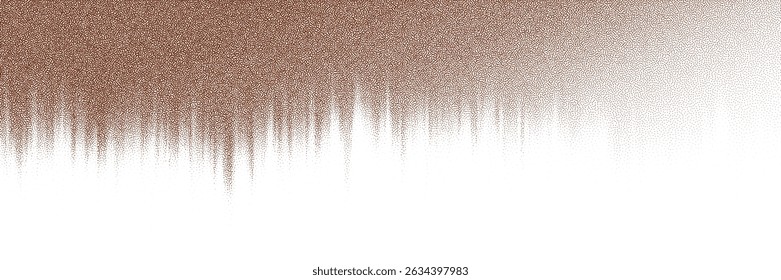  Chocolate and coffee powder, scattered cocoa on a light background. Particles of earth and dust. Brown sand texture.Top view of the cake.