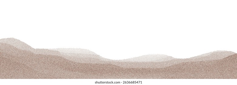  Chocolate and coffee powder, scattered cocoa on a light background. Particles of earth and dust. Brown sand texture.Top view of the cake.