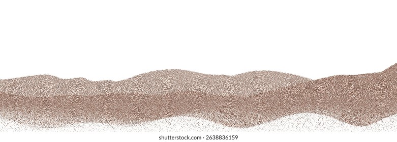  Chocolate and coffee powder, scattered cocoa on a light background. Particles of earth and dust. Brown sand texture.Top view of the cake.