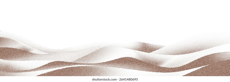  Chocolate and coffee powder, scattered cocoa on a light background. Particles of earth and dust. Brown sand texture.Top view of the cake.