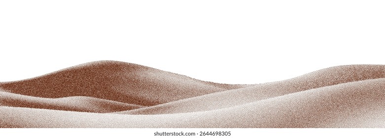  Chocolate and coffee powder, scattered cocoa on a light background. Particles of earth and dust. Brown sand texture.Top view of the cake.