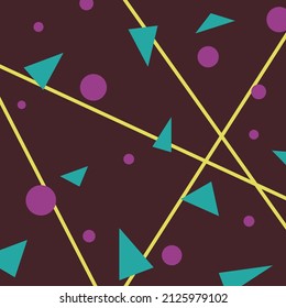 Schokoladenfarbiger, quadratischer, geometrischer Hintergrund 4