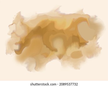 chocolate colour liquid, smoke, brown