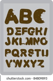 chocolate cookie alphabet