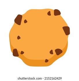 Chocolate cookie. Bakery Icon. Vector illustration