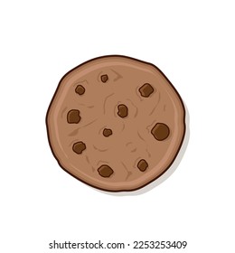 chocolate cookie, chocolate cookies chocolate biscuit, chocolate cookie with choco chips vector ogo desin icon cartoon illustration