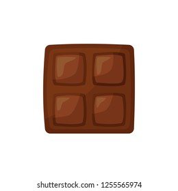 Chocolate cookie illustration. Biscuit, choco, bread. Food concept. Vector illustration can be used for topics like food, confectionary, sweet shop 