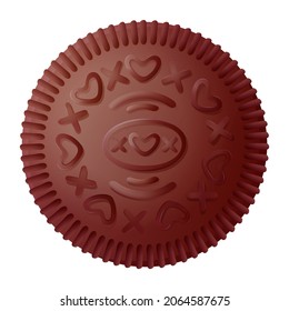 Chocolate Cookies. Cream biscuits black chocolated cookie