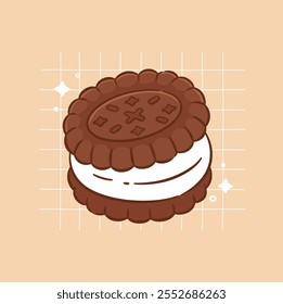 Chocolate Cookies and cream cute kawaii food