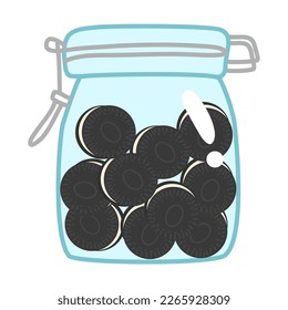chocolate cookies oreo with cream