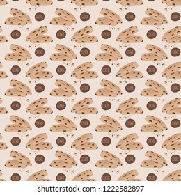 Chocolate cookies pattern.