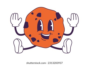 Ilustración vectorial de caracteres de Cracker de Chocolate