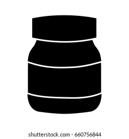 chocolate cream bottle icon