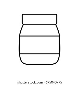 chocolate cream bottle icon