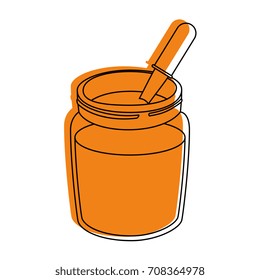 chocolate cream bottle icon