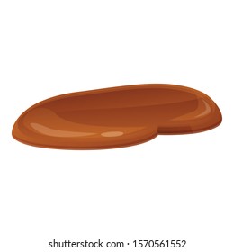 Chocolate cream icon. Cartoon of chocolate cream vector icon for web design isolated on white background