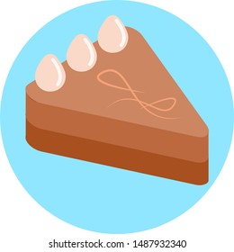 The Chocolate cream pie icon 