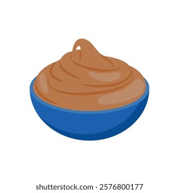 Chocolate Cream, Sweets Vector Illustration Isolated