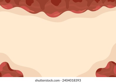 Chocolate Creamy Fluid Banner Background
