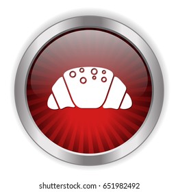 chocolate croissant icon